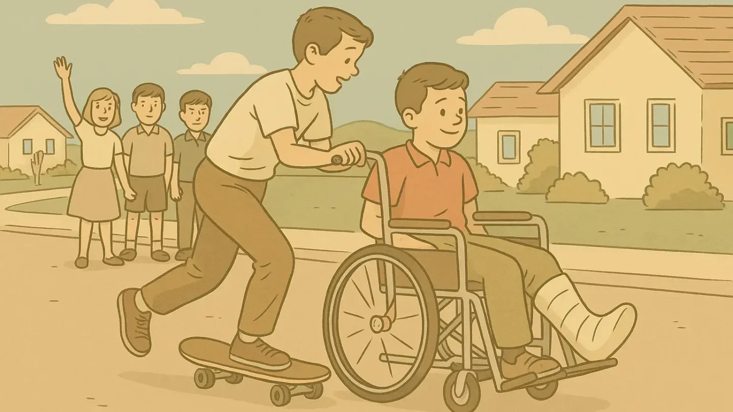 Skateboarding with Billy
